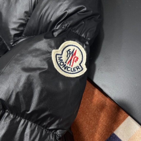 Moncler Women's Shiny Black Long Puffer Jacket - Picture 6 of 9